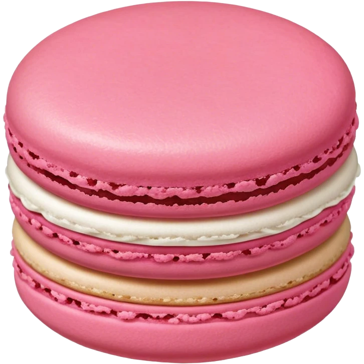 A pink maccaron emoji