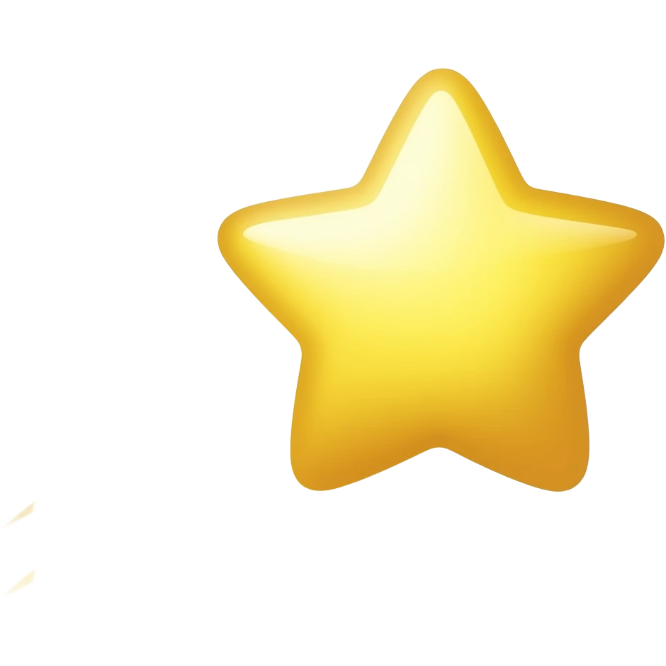 estrela passando no ceu emoji