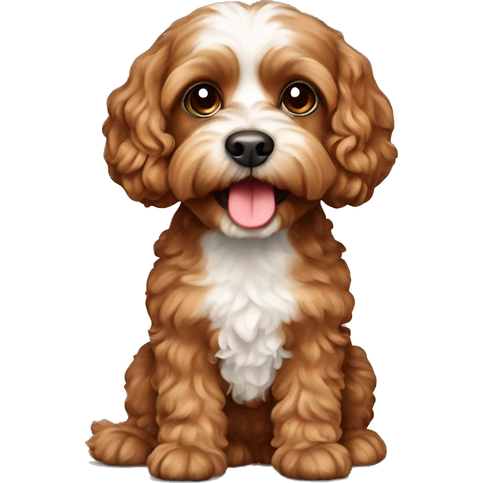 brown cavapoo emoji