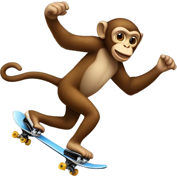 monkey skating  emoji