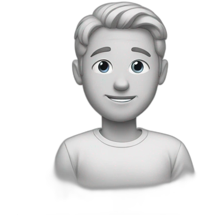 A Guy drawing emoji