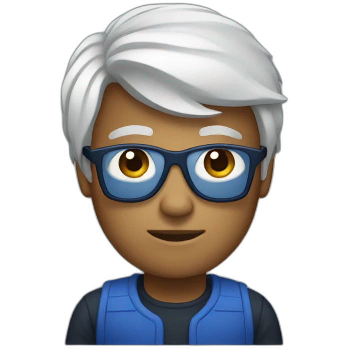 developer dark blue outfit emoji