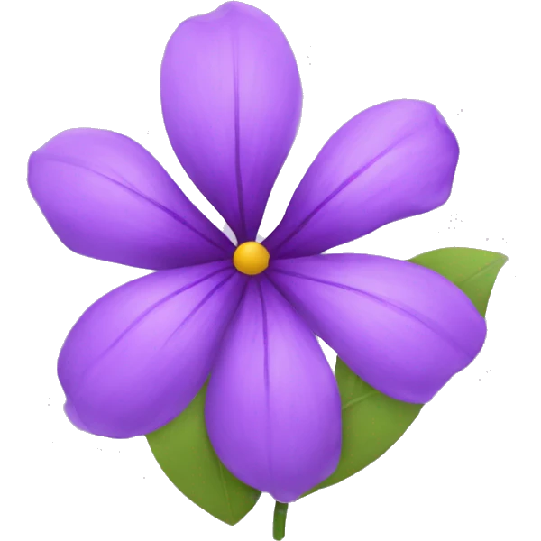 purple flower  emoji