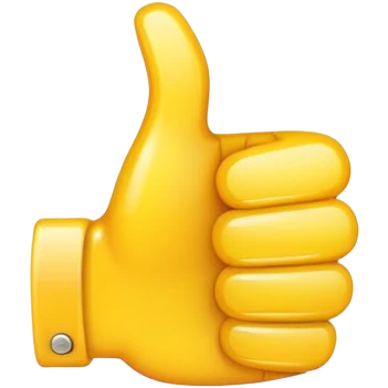 small yellow thumbsup emoji emoji