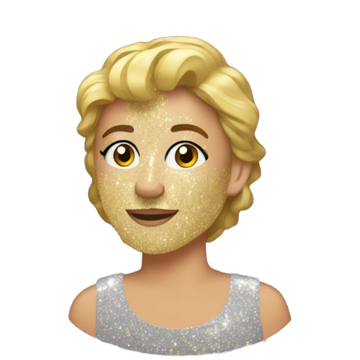 New years glitter  emoji