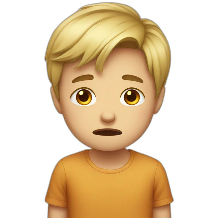 Boy crying emoji