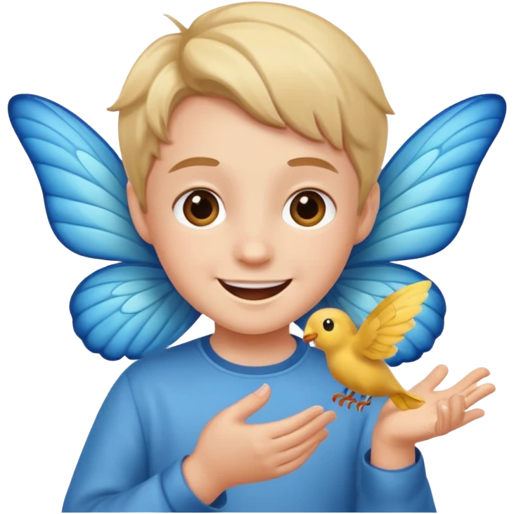 kid plays flutter emoji