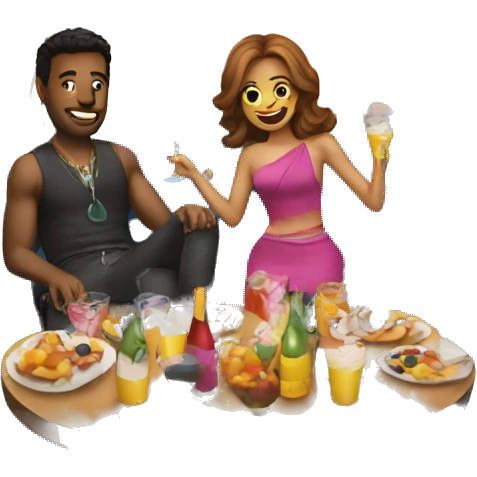 Party on a jet emoji
