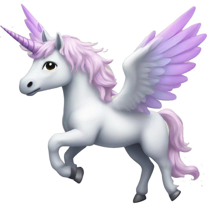 Winged unicorn emoji
