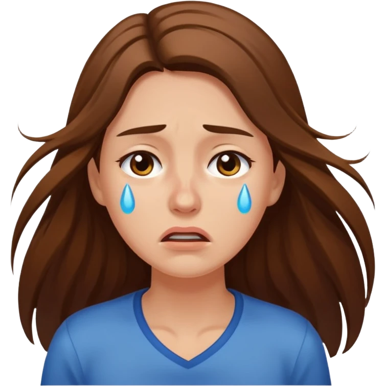 sad lady running emoji