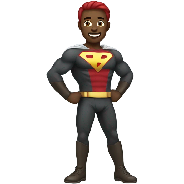 Man with super power emoji