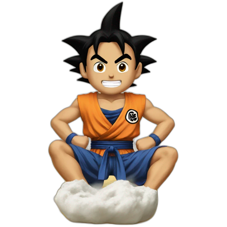 does goku clean nuts? emoji