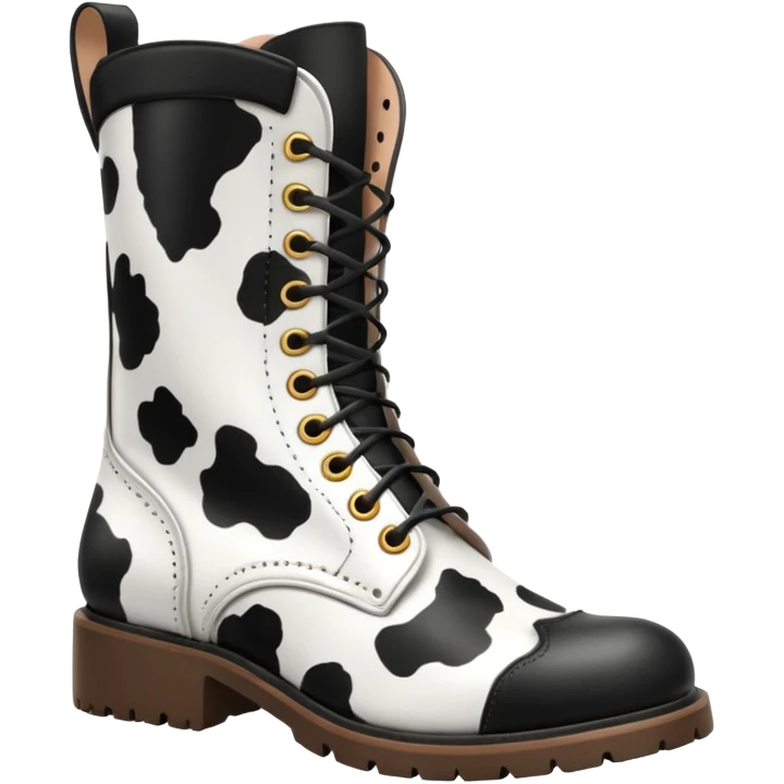 cow print boots emoji