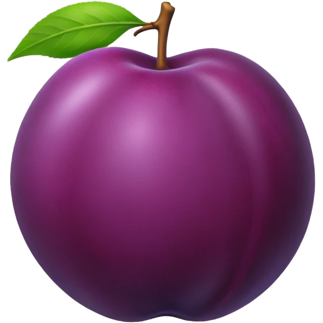 Plum emoji