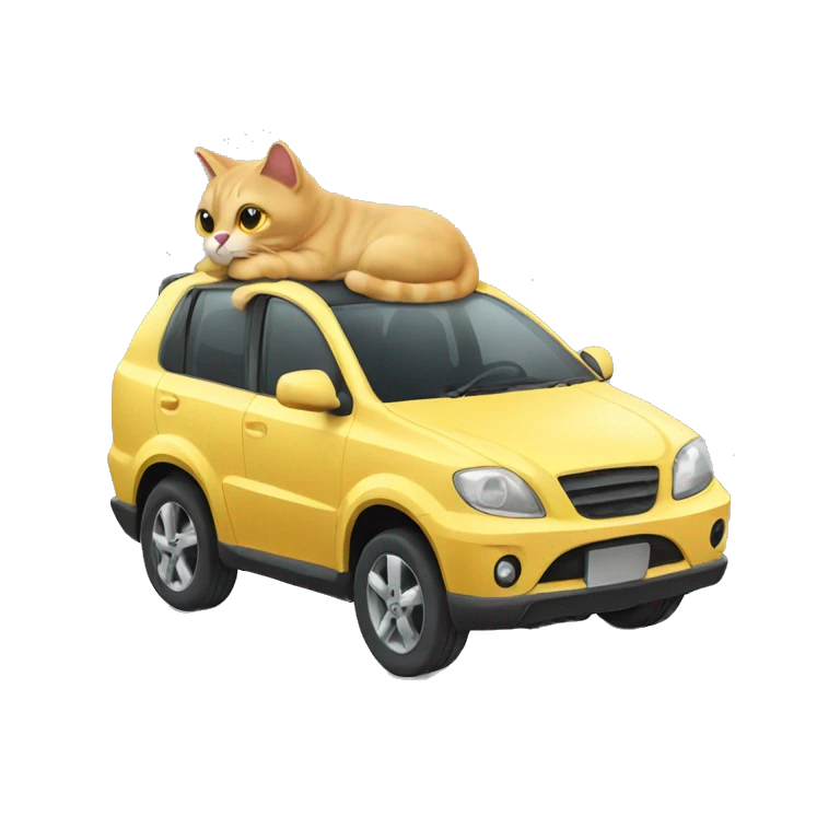Cat car emoji