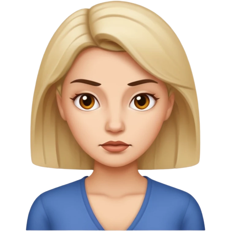 Give me an emoji of a woman looking unimpressed in a sassy way emoji