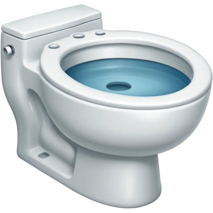 Toilet With small hairs in the water emoji