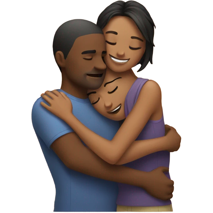 back hug couple emoji