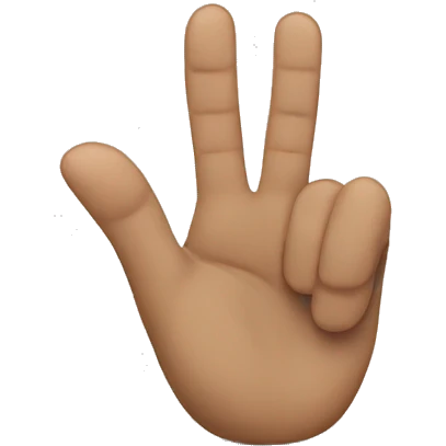 Drei finger emoji