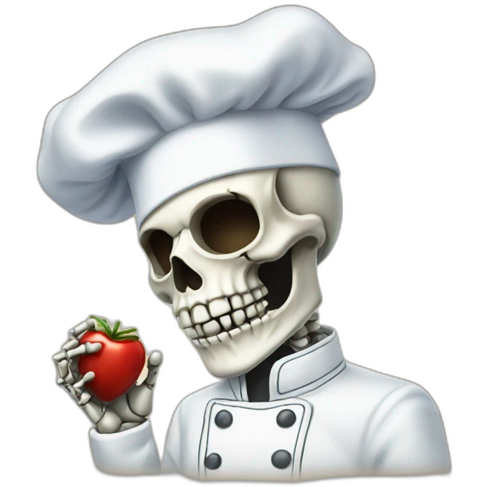 chef kiss skeleton emoji