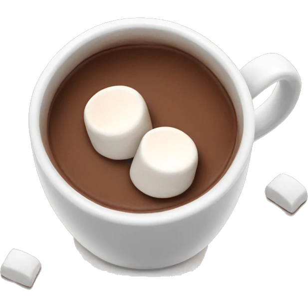 Hot chocolate with marshmallows  emoji