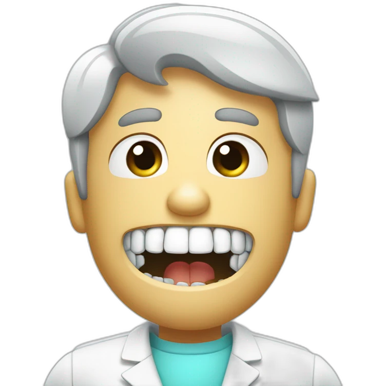 dentista quitando dientes emoji