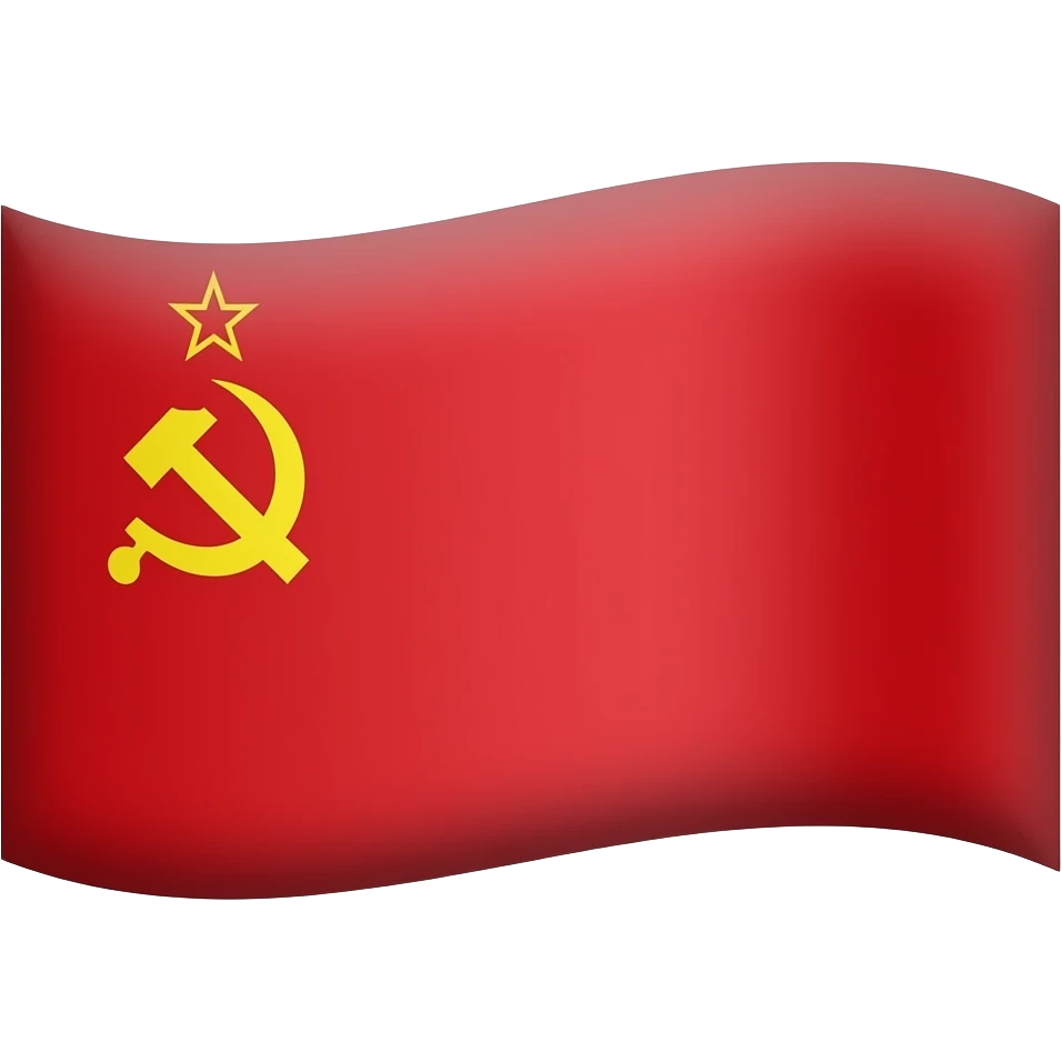 Flag of Soviet emoji