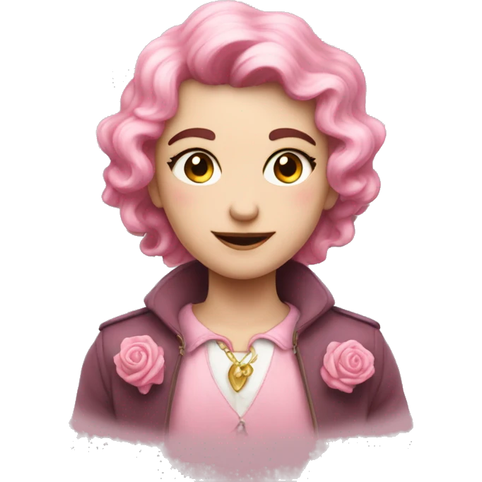 Corazon rosa pastel emoji