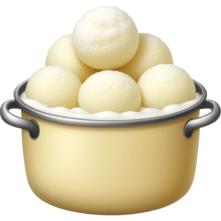 a pot with full og rasogolla emoji
