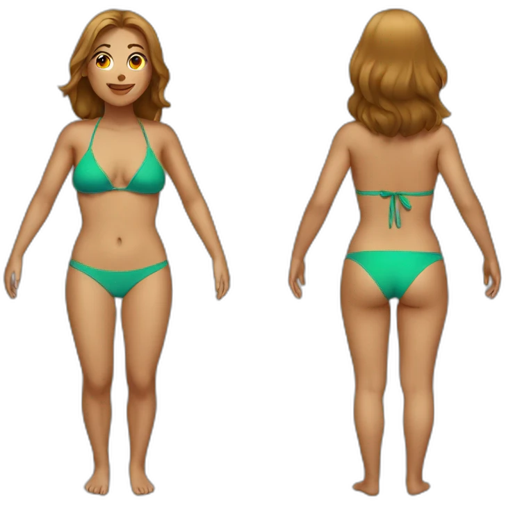 Women in bikini emoji