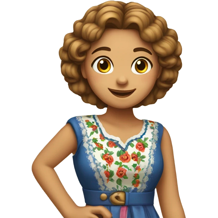 Italian girl heart emoji