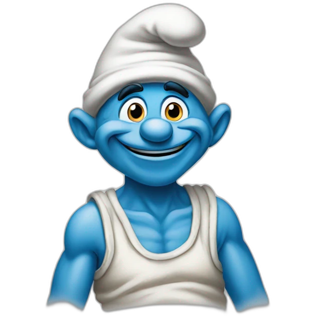 Drawing old Smurfs emoji