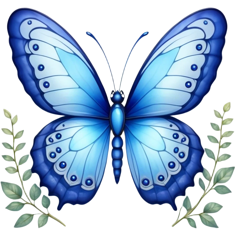 Cinematic Realistic Cute Blue Butterfly Portrait Emoji, Head tilted playfully and inquisitively, featuring beautifully patterned sapphire wings with intricate venation and a charming, petite body with round, sparkling eyes full of gentle curiosity, rendered with lifelike detail and warm natural highlights, high shine, affectionate and spirited, styled with a touch of whimsical garden magic, soft glowing outline, capturing the essence of a mischievous yet lovable blue butterfly that seems ready to flutter playfully into your arms! emoji