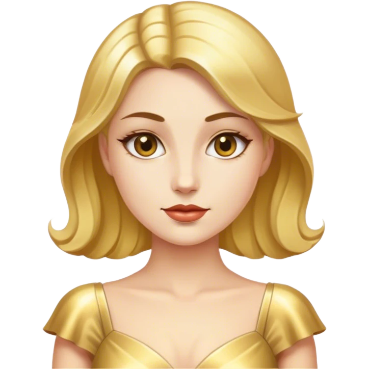 best quality blake lively in gold dress emoji