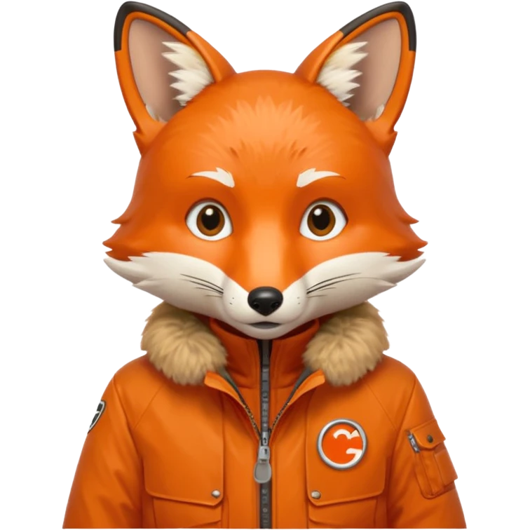 Fox in c.p company jacet emoji