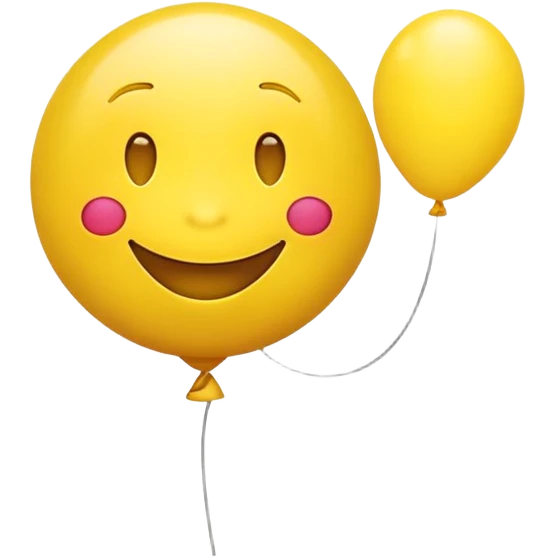 Yellow emoji with ballon lips  emoji