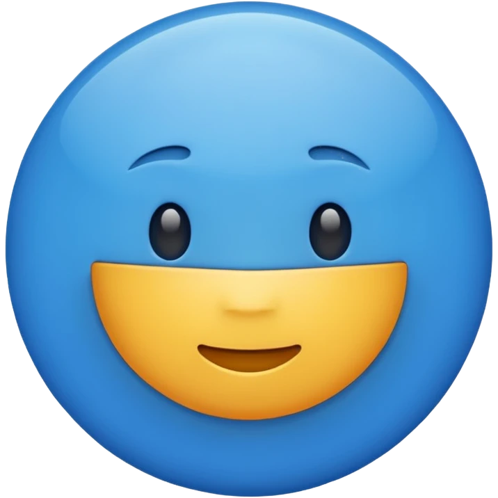 Tik mavi emoji