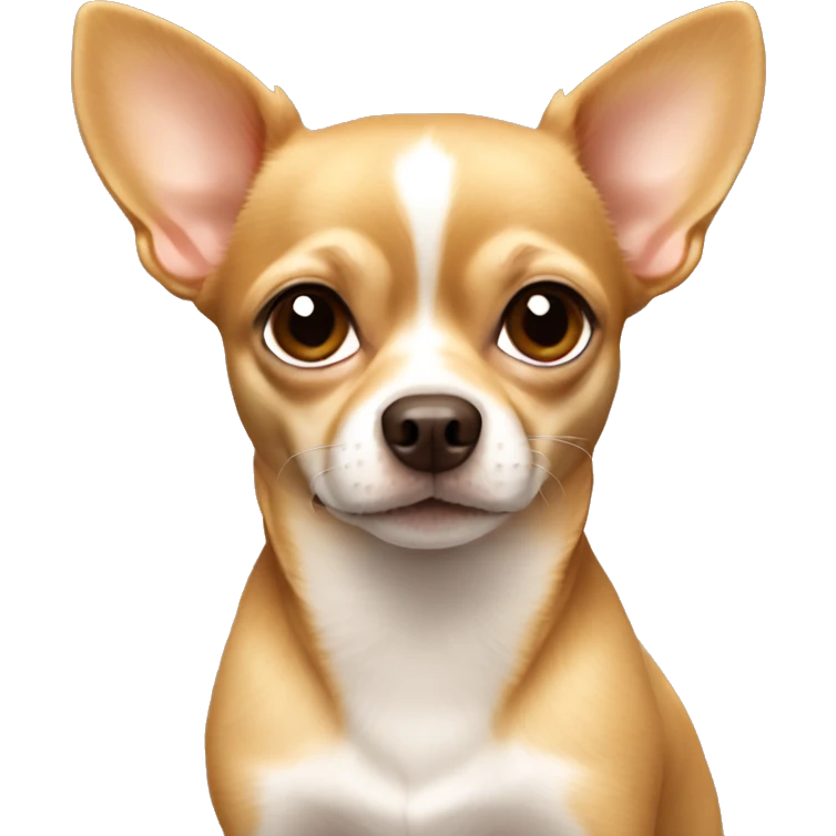 Light brown Chihuahua with brown nose emoji