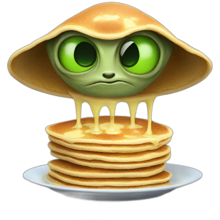 Alien pancake  emoji