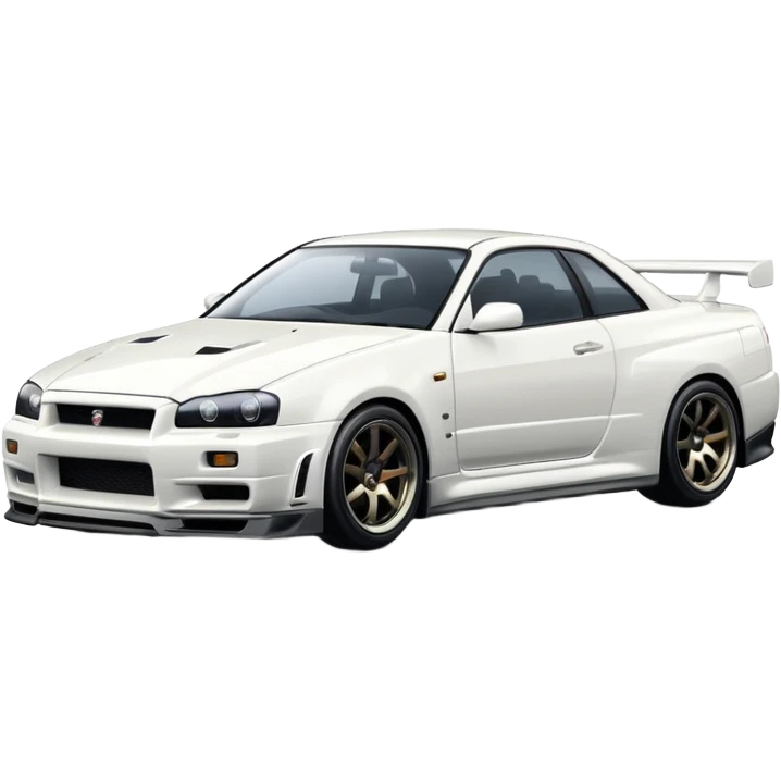 NISSAN SKILINE R34 White emoji