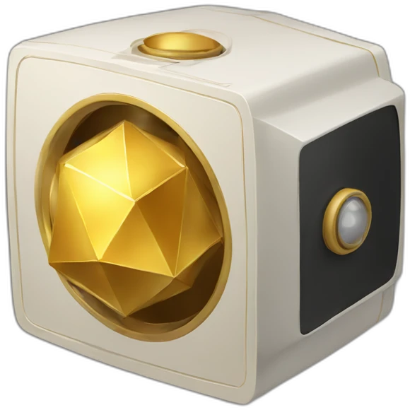 Golden Icosahedron projector emoji