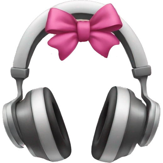headphones with bows on each side emoji