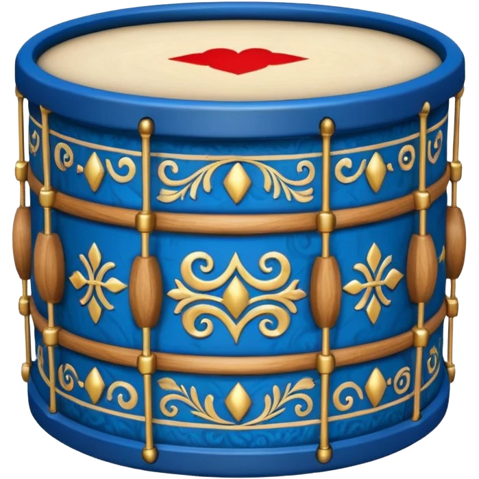 Decorative Drum blue emoji