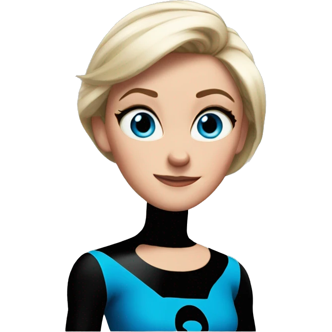 Mrs incredible blue eyes emoji