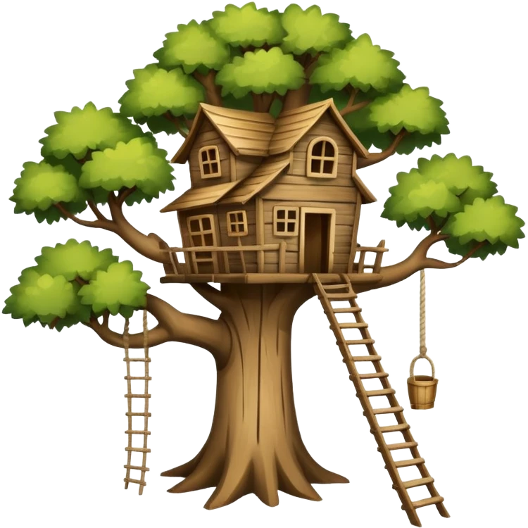 old tree house emoji