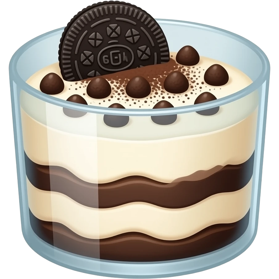 Oreo tiramisu emoji