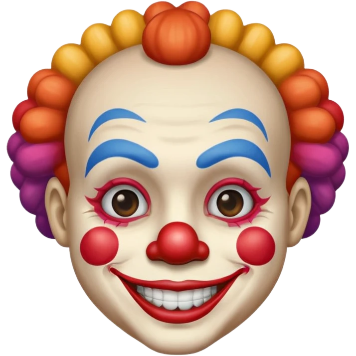 clown face paint character emoji