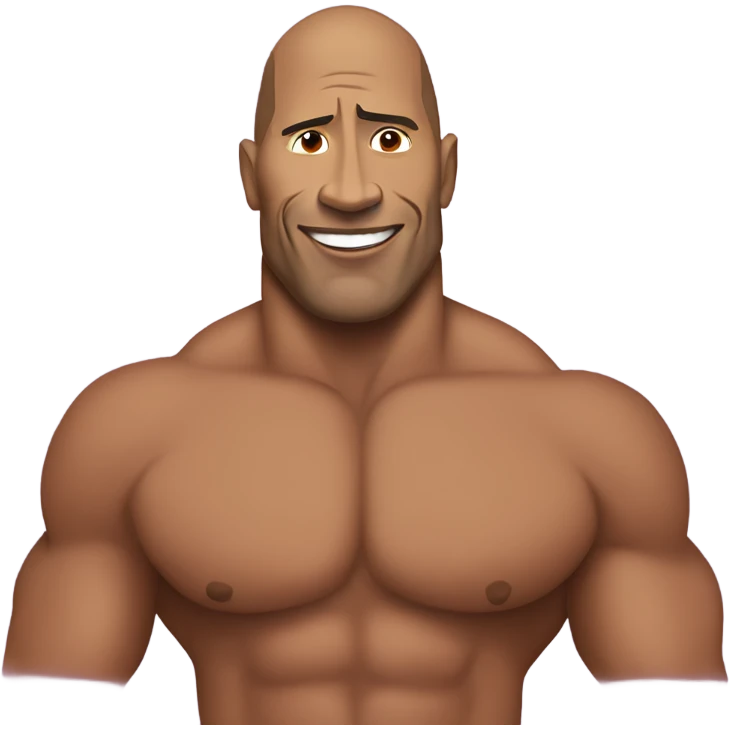 Dwayne the rock Johnson  emoji