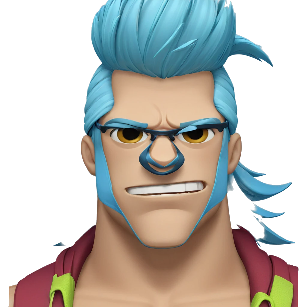 blue haired boy smiling emoji