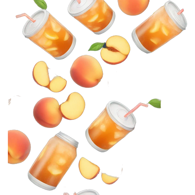 Peach ice tea emoji